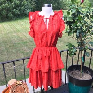 Chelsea & Violet Ruffle Tiered Midi Dress